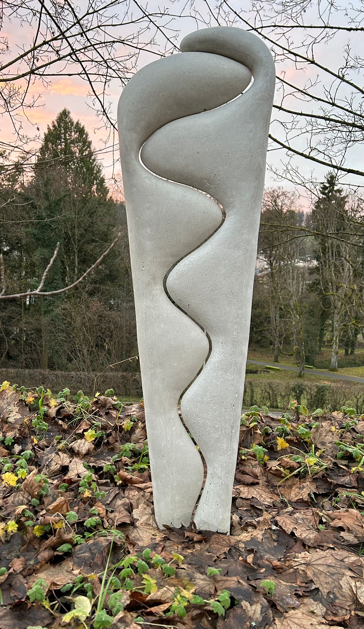 Fertiger Steinguss im Aussenraum