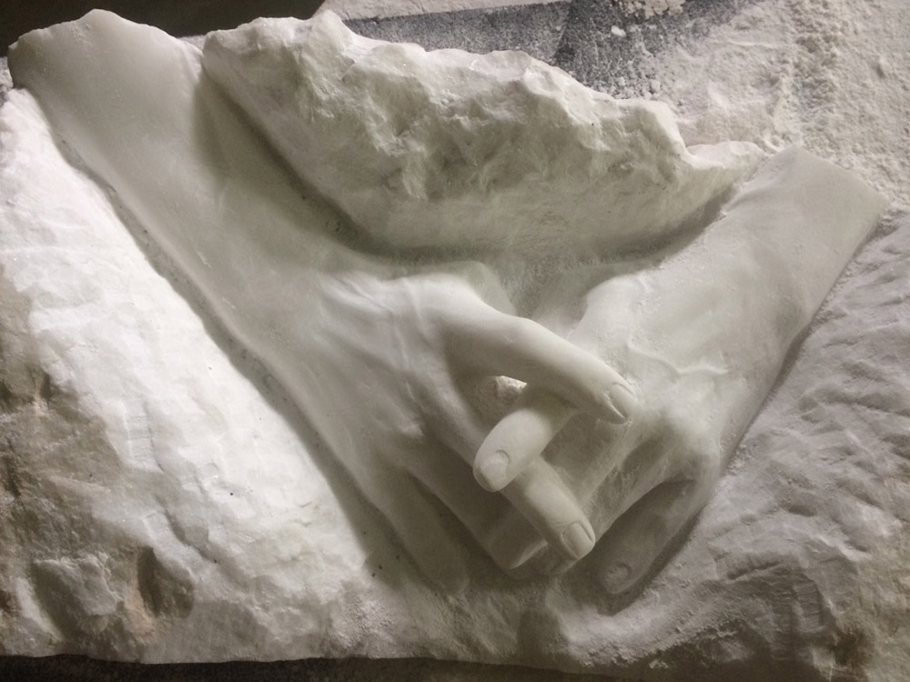 Steinskulptur von Luzi Anderegg